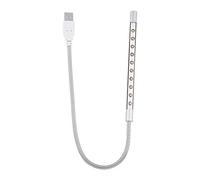 ciciglow Lampe pour Ordinateur Portable, Lumière de Clavier USB Portable 10 Pièces Lampe à LED Blubs Lumière 1W pour PC/Ordinateur Portable/Ordinateur(Argent)