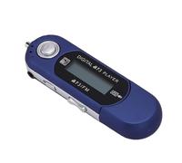 ciciglow Lecteur MP3 USB 2.0, Lecteur Audio Numérique Rétro Portable, Appareil de Musique à écran LCD avec écouteurs Prenant en Charge MP3 WMA pour Dortoir Extérieur à la Maison (Blue)
