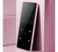 ciciglow Lecteur Portable avec BT pour écouteurs Dernière Puce Écran Couleur 1,8" Lecteur Numérique Enregistreur Radio FM, Connexion sans Fil, MP3 pour Les Amateurs de Fitness, Rose (8G)