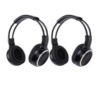ciciglow Lot de 2 écouteurs sans Fil IR pour DVD de Voiture, écouteurs Infrarouges Universels à 2 Canaux, Casques de Voiture Faciles à Utiliser avec Bandeau Réglable pour Les Voya