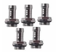 ciciglow Lot de 6 Adaptateurs à Embout cannelé G1/4", Raccords à Embout cannelé pour Refroidissement Liquide PC, Connecteurs à G1/4 pour la Connexion entre les Blocs de (Je mange)