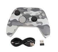 ciciglow Manette de Jeu sans Fil pour PC, Android, iOS, OS X, Steam Deck, Déclencheurs à Double Hall, Gyroscope 6 Axes, LED RGB (Camouflage Gris)