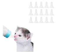 ciciglow Mangeoire à Lait 15 pièces pour Animaux de Compagnie, biberon Chaton seringues à tétons pour Animaux domestiques,Chats et Chiens,Accessoire de Mamelon de mangeoire à biberon