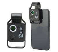ciciglow Microscope de Téléphone, 200X Macro Noir avec Objectif CPL et Grossissement 200X pour Smartphone (Le Noir)