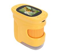 ciciglow Microscope Numérique Portatif pour Enfants, Mini Microscopes à Mise au Point Automatique 1500X 1080P, Jouet éducatif Portable avec 8 Lumières LED et écran 2" pour étudian