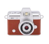 ciciglow Mini Caméra Porte-clés, Enregistreur Vidéo Portable 1080P 48MP, Caméscope Vintage à écran LCD Rabattable de 1,47 Pouces avec Lampe de Poche pour Les études de Voyage