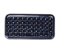 ciciglow Mini Clavier, Clavier Compact Double Mode sans Fil et Filaire, de Voyage Rechargeable avec Touches Silencieuses et Batterie 300 MAh pour Ordinateur Portable, Tabl (Noir rétroéclairé)