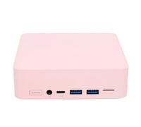 ciciglow Mini PC, Petit PC WiFi Double Bande 2,4 G 5 G, DDR4 Bluetooth 4.2 HD, Mini Ordinateur de Bureau Multimédia, Petit Ordinateur de Bureau Gigabit de Type C pour la (16G et 1 to Rose)