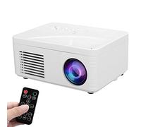 ciciglow Mini Projecteur Portable HD, Support Vidéo de Projection Murale 1080P USB AV H3, Projecteur Domestique Portable 100-240 V pour Film à la Maison en Plein Air (White)