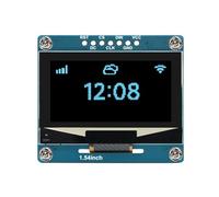 ciciglow Module D'affichage SSD1309 1,54 Pouces, Module de Diode électroluminescente Organique, Interface SPI I2C à 4 Fils, Résolution 128x64 pour RasPi STM32 (Module OLED de 1,54 Pouces
