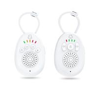 ciciglow Moniteur Audio pour bébé, Machine Sonore pour Chambre d'enfant avec 2 Voies, Moniteur à Activation Vocale de 300 M, Prise en Charge des Berceuses, Minuterie pour Enfants,