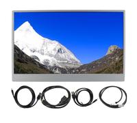 ciciglow Moniteur Portable, écran Tactile IPS 15,6 Pouces 1920 X 1080 60 Hz, Mini HDMI, Double Type C, Son Stéréo 3D, écran D'affichage Portable pour OS X pour