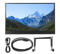 ciciglow Moniteur Portable, Moniteur Externe Portable HD 14 Pouces pour la Technologie HDR de Jeu Moniteur IPS 1920 X 1080 Moniteur D'ordinateur Portable Multi-interfaces