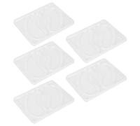 ciciglow Moule de Masque pour les Yeux Bricolage, Moule de Patch Oculaire Réutilisable pour les Soins de la Peau, Plateau de 5 Pièces pour la Fabrication de Masques à la Maison