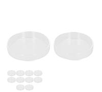ciciglow Plaques de Petri Borosilicate Verre 10pcs pour des Expériences Drôles dans la Maison à Domicile, à 2,5 Pouces de Petri et Kit de Couvercle