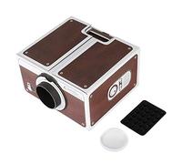 ciciglow Projecteur de Téléphone Portable Home Cinéma, Projecteur de Smartphone Portable, Jouet de Dispositif de Projection Simple, Grossissement d'image 8X, Petit Cinéma Maison