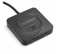 ciciglow Répartiteur de Commutateur USB C, Répartiteur de Commutateur Bidirectionnel de Sortie HD 2 en 1 8K 60 Hz, de Type C Plug and Play avec Indicateur D'alimentati