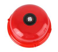 ciciglow Sonnette D'alarme Incendie électrique de 4 Pouces avec Son Fort de 100 DB pour Les Précautions de sécurité, Adaptée aux Maisons et aux Bureaux, Structure Métallique (220V)