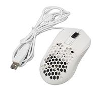 ciciglow Souris de Jeu Filaire RVB, Souris de Jeu PC Réglable 6 DPI, Souris USB Filaire, 6 Boutons Programmables, 12 Rétroéclairage RVB, pour étude de Bureau de Jeu (White)