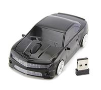 ciciglow Souris D'ordinateur sans Fil, Souris sans Fil 2,4 G en Forme de Voiture de Sport, Capteur de Haute Précision, Souris à économie D'énergie (Black)