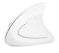 ciciglow Souris Ergonomique sans Fil 2,4 GHz, Conception Verticale pour PC et Ordinateur Portable, Haute Précision 1600 DPI (White)