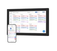 ciciglow Tableau des Tâches du Planificateur de Calendrier Numérique, Planificateur Numérique Interactif avec écran Tactile de 15,6 Pouces, Calendrier Intelligent pour les Horaires (Prise UE)