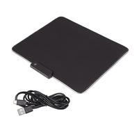 ciciglow Tapis de Souris de Jeu RVB, 12 Modes D'éclairage USB Filaire LED Tapis de Souris de Jeu, Caoutchouc Antidérapant et Surface étanche, 300x250x4mm, pour Jeux, PC, Ordinateur