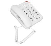 ciciglow Téléphone Filaire à Gros Boutons, Téléphone pour Personnes âgées avec Répondeur, Blocage D'appels, Téléphone Fixe Big Buttos Idéal pour Le Bureau à Domicile des Personnes âgées