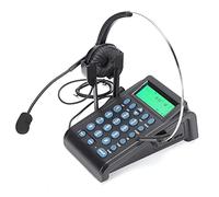 ciciglow Téléphone Filaire avec Casque Omnidirectionnel HT910, pour Le Bureau et la Maison, Ensemble Téléphonique pour Center D'appels Sonores pour Une Utilisation 7x24 Heures