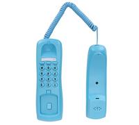 ciciglow Téléphone Filaire D'hôtel, Téléphone Filaire de Bureau, Prise en Charge de la Sourdine, Pause, Rappel, Service de Veilleuse, Sonnerie Musicale, Téléphone Fixe, pour Bureau/hôtel/Maison(Bleu)
