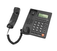 ciciglow Téléphone Fixe Filaire, Identification Claire de L'appelant, Grande clé, pour Personnes âgées, sans fonctionnalité d'alimentation, pour Usage Domestique/Bureau (Black)