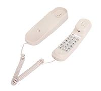 ciciglow Téléphone Mural, TC990 Téléphone Fixe Filaire Beige Table Mural Téléphone Fixe pour Chambre D'hôtel Famille Ascenseur Salle de Bain