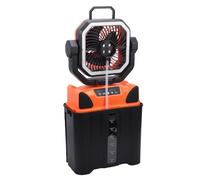 ciciglow Ventilateur Brumisateur Portable avec Seau de 6 L, Ventilateur de Camping Rechargeable 20 000 MAh, Refroidisseur alimenté par Batterie avec Télécommande Lumineuse LED pou