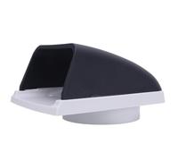 ciciglow Ventilateur de Capot D'échappement D'échappement Marin, Couvercle de Ventilation de 3 Pouces pour les Accessoires de Yacht RV (noir et blanc)
