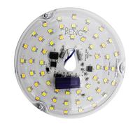 ciciglow Ventilateur de Plafond de 4 Pouces Remplacement de la Lumière LED, Kit D'éclairage de Rénovation à LED à Mémoire de Mémoire, Ventilateur de Plafond à à 15 W avec 3 Couleurs (230V)