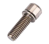ciciglow Vis de Frein à Disque M6x18mm, 4 Pièces, en Alliage de Titane Durable avec Joint pour Vélos de Route de Montagne (M6x18 avec entretoise)