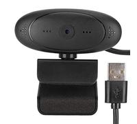 ciciglow Webcam PC, Caméra HD 1080P Microphone Intégré Accessoire Informatique pour Vidéoconférence Prenant en Charge L'identification Automatique du Système(Noir)