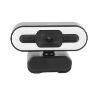 ciciglow Webcam USB, Large Application, Réduction du Bruit Haute Définition, Remplissage de la Veilleuse, Branchez et Utilisez Une Caméra d'ordinateur USB pour la Vidéoconférence pour