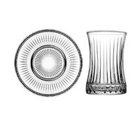 CiCiHOME ELENA Lot de 12 pièces à thé turcs aspect cristal 170 ml