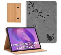 Cicili Coque pour Lenovo Idea Tab Pro 12.7 Pouces Tablette 2025, Étui pour TB-373FU TB-375FC, avec Fine Folio Protecteur Tablette Housse de Protection en Cuir PU avec Support, Pessimiste