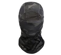 Cicilin Cagoule Balaclava Respirante Léger Protection Masque Unisexe Multifonction pour Moto Ski Vélo Cyclisme Sports Camouflage Noir