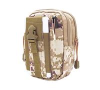 Cicilin Sac Tactique Ceinture, Sacoche Ceinture La Pochette Multifonctionnelle Molle EDC Gadget Utilitaire Téléphone Cellulaire pour Randonnée Voyage Sport Plein-air (Camouflage Kaki) 6