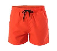 Cicilin Short de Plage pour Hommes Femmes Shorts de Bain étanche Séchage Rapide Maillots de Bain Orange M