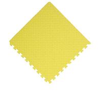 Cicilin Tapis de Protection Sol - 10 Dalles Colorées à Imbriquer 30 x 30 cm en Mousse Tapis de Puzzles pour Fitness, Gym, Musculation/Idéal pour l'Éveil de l'enfant (Jaune)