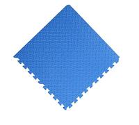 Cicilin Tapis de Protection Sol - 10 Dalles Colorées à Imbriquer 30 x 30 cm en Mousse Tapis de Puzzles pour Fitness, Gym, Musculation/Idéal pour l'Éveil de l'enfant (Bleu)