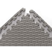 Cicilin Tapis de Protection Sol - 10 Dalles Colorées à Imbriquer 30 x 30 cm en Mousse Tapis de Puzzles pour Fitness, Gym, Musculation/Idéal pour l'Éveil de l'enfant (Gris)