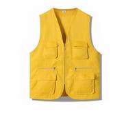 Cicilin Volunteer Gilet Sans Manche Multifonctionnel Homme Femme, Gilet de Travail Respirant avec Multipoches, Veste Utilitaire pour Bénévoles, Polyvalent et Léger