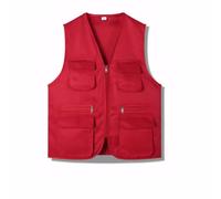 Cicilin Volunteer Gilet Sans Manche Multifonctionnel Homme Femme, Gilet de Travail Respirant avec Multipoches, Veste Utilitaire pour Bénévoles, Polyvalent et Léger