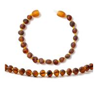 Cici's Story Ambre Bracelet(Unisex)(Cognac Raw) - 18cm - 100% Plus Haute Qualite Certifie l'Ambre la Baltique Authentique Bracelet