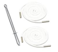 CICISTORY 2 Pcs Cordón de Serrage de Remplacement Con Enfileur Fácil, Cordón de Rechange Para Sweat à Capuche, Cordón Universal, Adecuado Para Sweats à Capuche, Pantalons, Vestes et Sweatshirts.